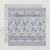 Antiek baptisme-uitnodiging kaart (Voorkant / Achterkant)