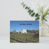 Antiek Barn, Los Alamos, Caifornia Briefkaart (Staand voorkant)