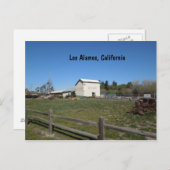 Antiek Barn, Los Alamos, Caifornia Briefkaart (Voorkant / Achterkant)
