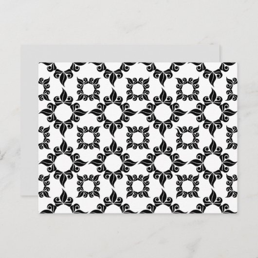 antiek barok briefkaart (Voorkant / Achterkant)