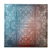 Antiek  Barokes  Klassiek Patroon Tegeltje (Voorkant)