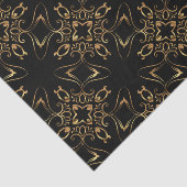  Antiek barokoud en zwart patroon Tissuepapier (Detail)