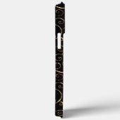  Antiek Baroque Faux Gold Swirl Art Pattern Case-Mate iPhone Case (Achterkant / Rechts)