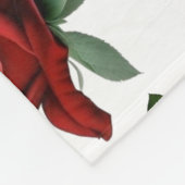 Antiek Bed van Rozen Fleece Deken (Hoek)