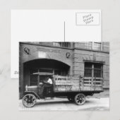 Antiek Beer Truck, jaren 20 Briefkaart (Voorkant / Achterkant)