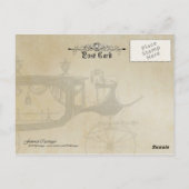 Antiek begrafenisdragers briefkaart (Achterkant)