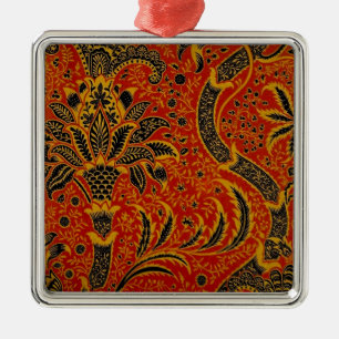 Antiek Behangsel van William Morris India Metalen Ornament