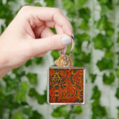 Antiek Behangsel van William Morris India Sleutelhanger (Hand)