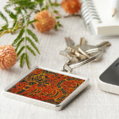 Antiek Behangsel van William Morris India Sleutelhanger (Zijkant)