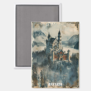 Antiek Beieren Kasteel Neuschwanstein Reizen Magneet