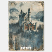 Antiek Beieren Kasteel Neuschwanstein Reizen Magneet (Voorkant)