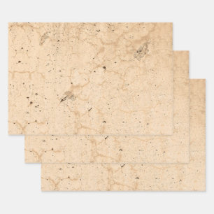  Antiek beige Land Farmhouse Grunge Inpakpapier Vel