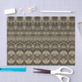  Antiek Beige Sepia Pattern Ontsnijdingspagina Tissuepapier (Craft)