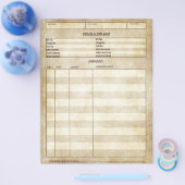 Antiek Bekijk individueel gegevensblad Flyer (Enkel)