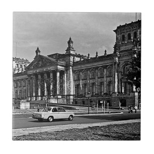 Antiek Berlijns parlementsgebouw Reichstag Tegeltje