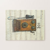 antiek betaaltelefoon puzzel legpuzzel (Horizontaal)