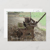 Antiek betonnen Briefkaart van de Maker (Voorkant / Achterkant)