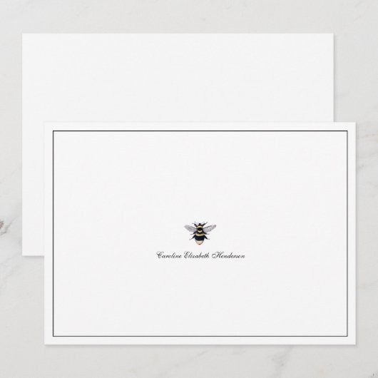  Antiek bij Classic Script Notitiekaartje (Voorkant / Achterkant)