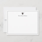 Antiek bij Elegant Script Gepersonaliseerd Notitiekaartje (Voorkant)