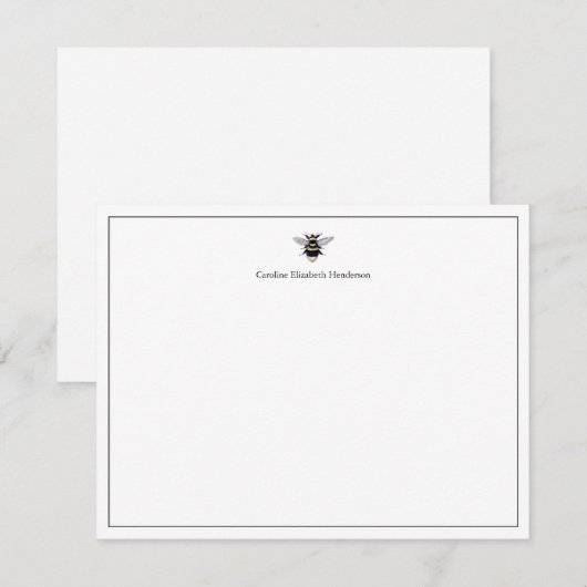 Antiek bij Minimal Personalized Notitiekaartje (Voorkant / Achterkant)