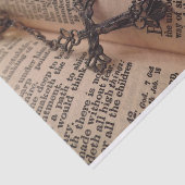 Antiek Bijbel met Rosary Tissue Paper Tissuepapier (Detail)