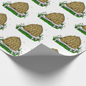 Antiek bijenkorf cadeaupapier (Hoek)