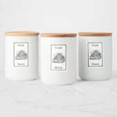 Antiek bijenkorf honing label voedselcontainer etiket (Flessen)