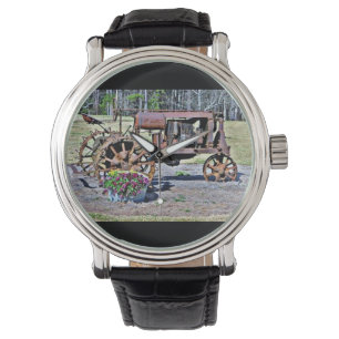 Antiek bijtende tractor horloge