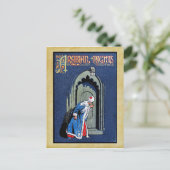 Antiek bindend ontwerp Arabisch Nacht Boek Hoesje Briefkaart (Staand voorkant)