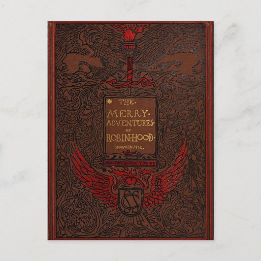 Antiek Binding Robin Hood Book Hoesje Briefkaart (Voorkant)