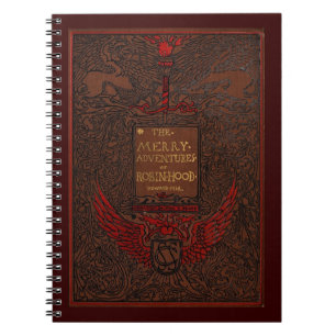 Antiek Binding Robin Hood Book Hoesje Notitieboek