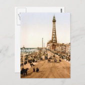 Antiek Blackpool British Seaside Briefkaart (Voorkant / Achterkant)