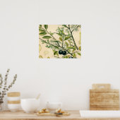 Antiek Blackthorn Botanische Print Bloembes (Keuken)