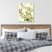 Antiek Blackthorn Botanische Print Bloembes (Insitu (Slaapkamer))