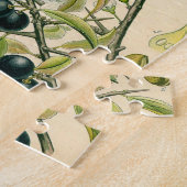 Antiek Blackthorn Botanische Print Bloembes Legpuzzel (Zijkant)