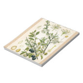 Antiek Blackthorn Botanische Print Bloembes Notitieblok (Linkerzijde)