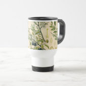 Antiek Blackthorn Botanische Print Bloembes Reisbeker (Voorkant rechts)