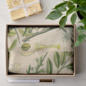 Antiek Blackthorn Botanische Print Bloembes Tissuepapier (Geschenk)