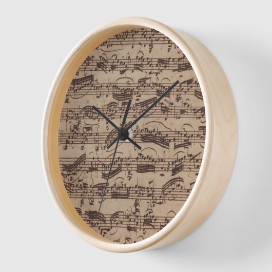 Antiek blad Music Bach Manuscript (Hoek)