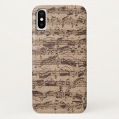 Antiek blad Music Bach Manuscript Case-Mate iPhone Case (Achterkant)