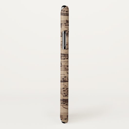 Antiek blad Music Bach Manuscript Case-Mate iPhone Case (Achterkant / rechts)