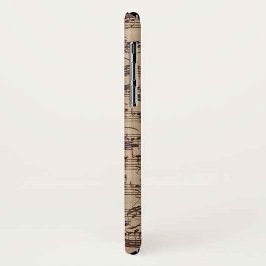 Antiek blad Music Bach Manuscript Case-Mate iPhone Case (Achterkant/links)