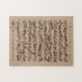 Antiek blad Music Bach Manuscript Legpuzzel (Horizontaal)