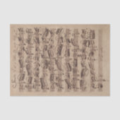 Antiek blad Music Bach Manuscript Tissuepapier (Voorkant)