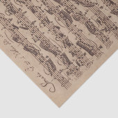 Antiek blad Music Bach Manuscript Tissuepapier (Detail)