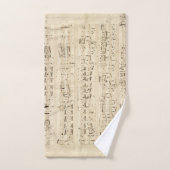 Antiek blad Music Chopin Manuscript Bad Handdoek (Handdoek)