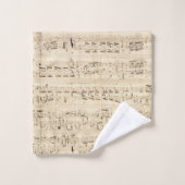 Antiek blad Music Chopin Manuscript Bad Handdoek (Wasdoekje)