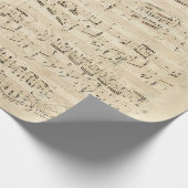 Antiek blad Music Chopin Manuscript Cadeaupapier (Hoek)