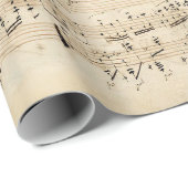 Antiek blad Music Chopin Manuscript Cadeaupapier (Rol Hoek)