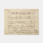 Antiek blad Music Chopin Manuscript Deurmat (Voorkant)